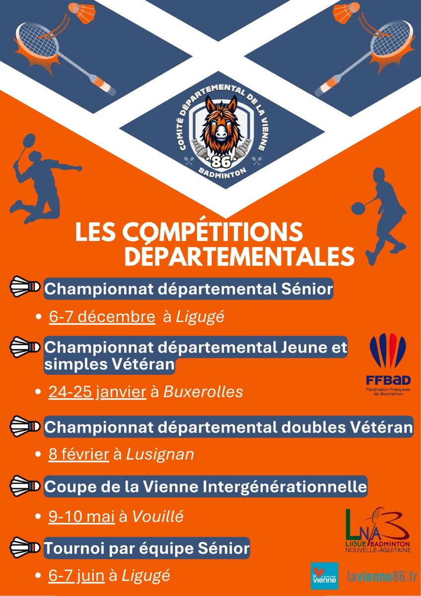 Programme de compétitions du Comité 2525-2026