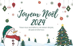 Joyeux Noël et Bonnes fêtes de fin d'année!