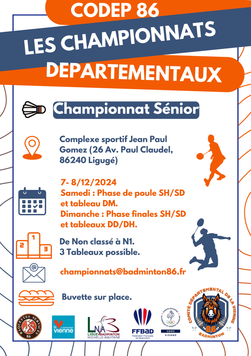 Championnat Départemental de la Vienne Sénior 2024