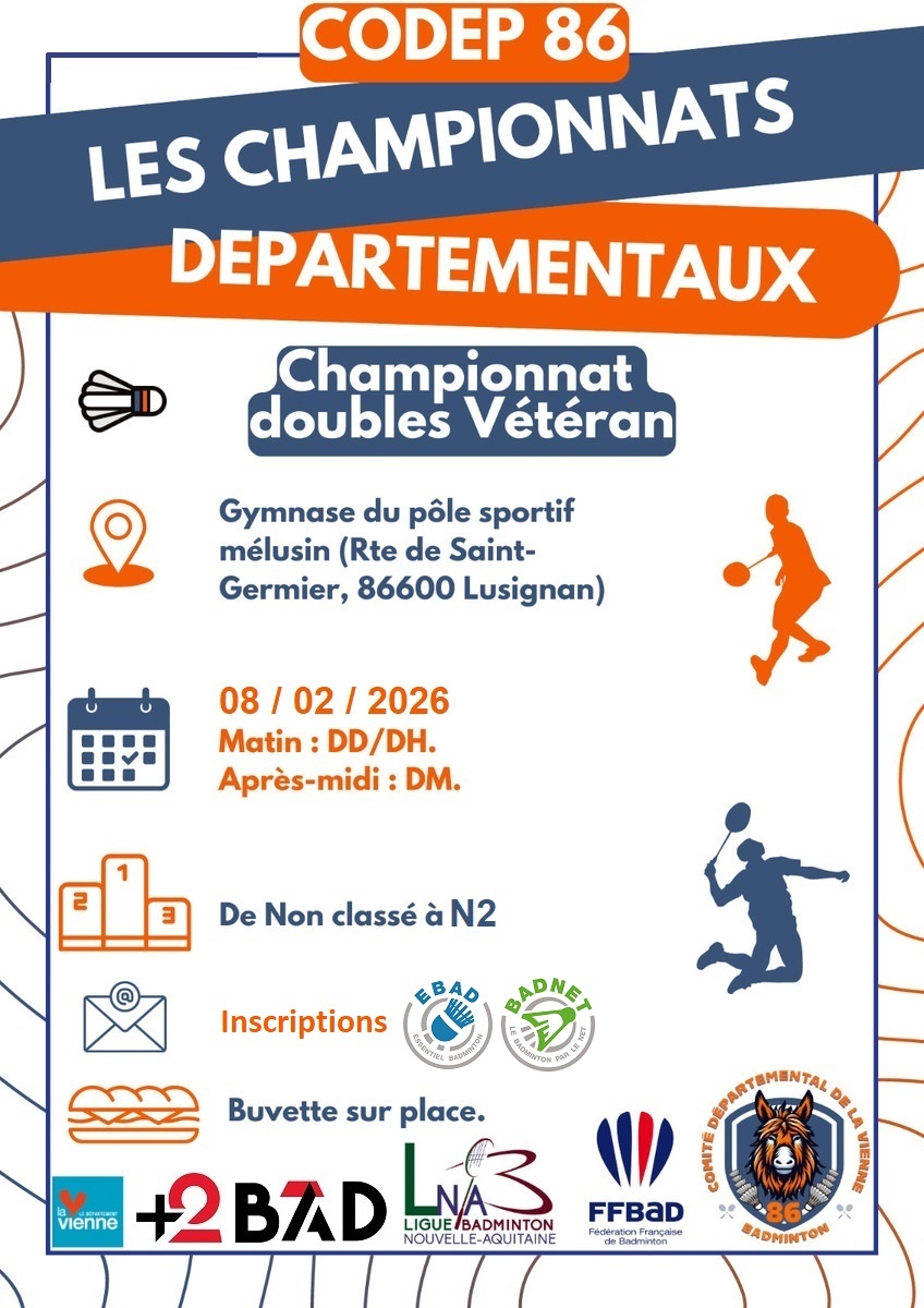 CHAMPIONNAT DEPARTEMENTAL VETERAN (D et Mx), LUSIGNAN