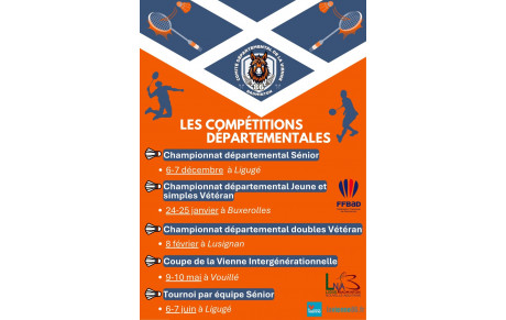 Programme de compétitions du Comité 2525-2026