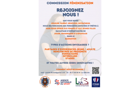 Commission féminisation : rejoignez l'équipe!